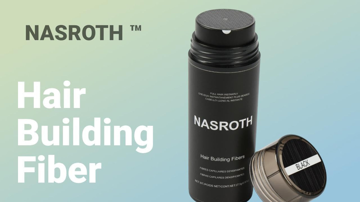 Hair Building Fibers Black 27.5G (0.97 Oz), Fill in Fine or Thinning Hair Instantly Thicker, Fuller-Looking Hair, Hair Thickening Fibers for Men & Women