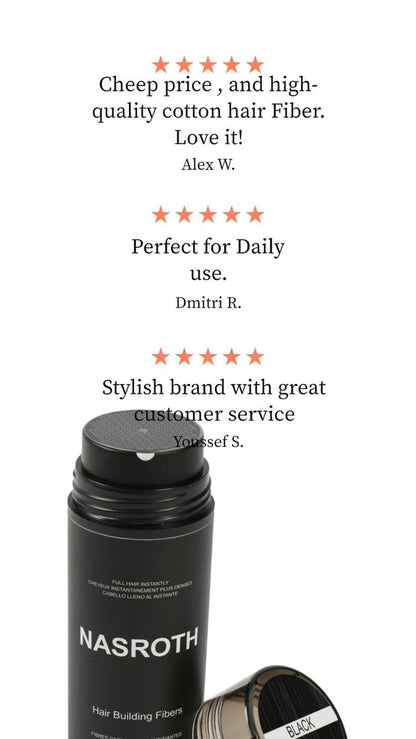 Hair Building Fibers Black 27.5G (0.97 Oz), Fill in Fine or Thinning Hair Instantly Thicker, Fuller-Looking Hair, Hair Thickening Fibers for Men & Women
